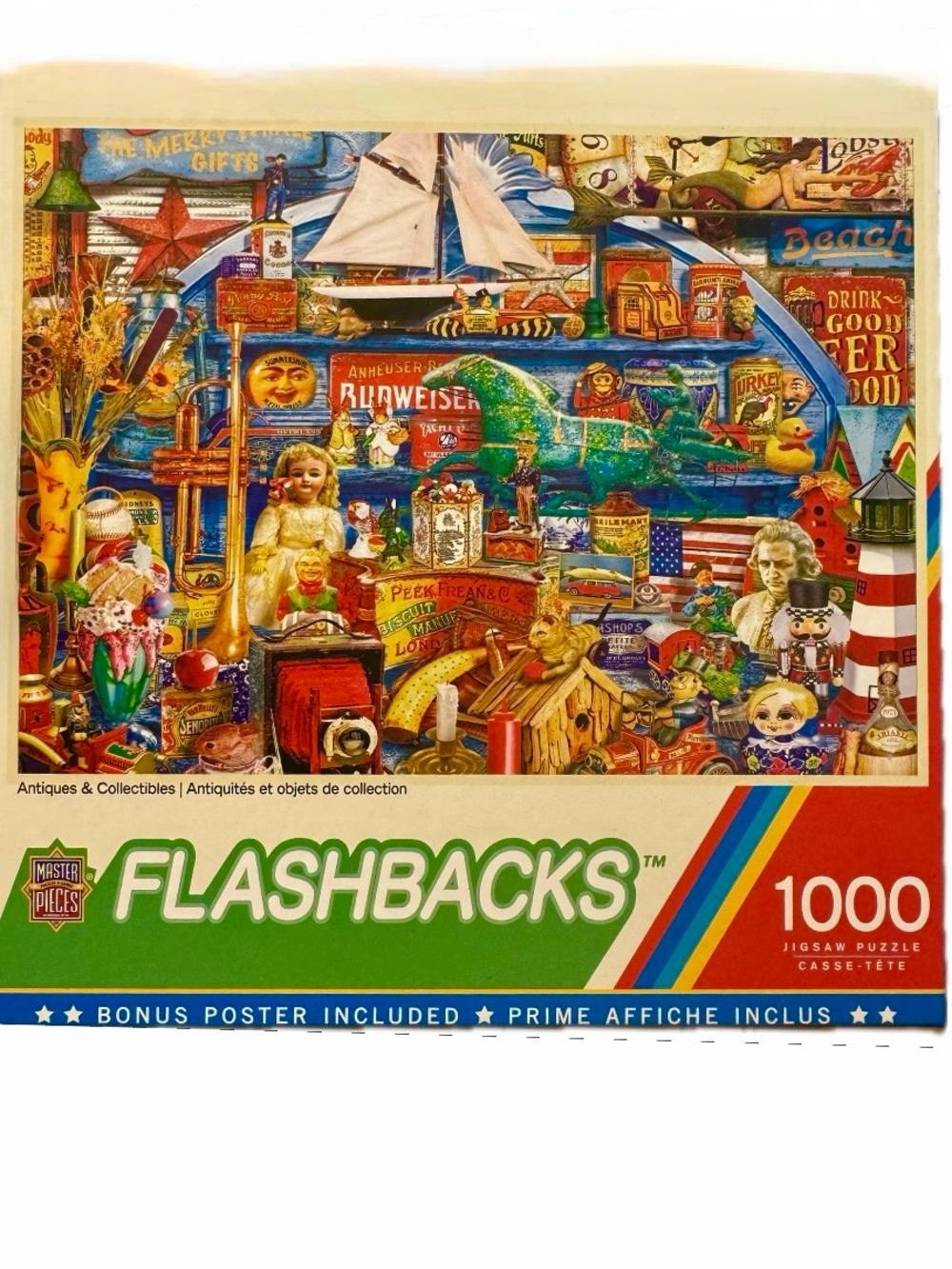 MasterPieces Flashbacks Antiques Collectibles 1000 Pc Puzzle NIB